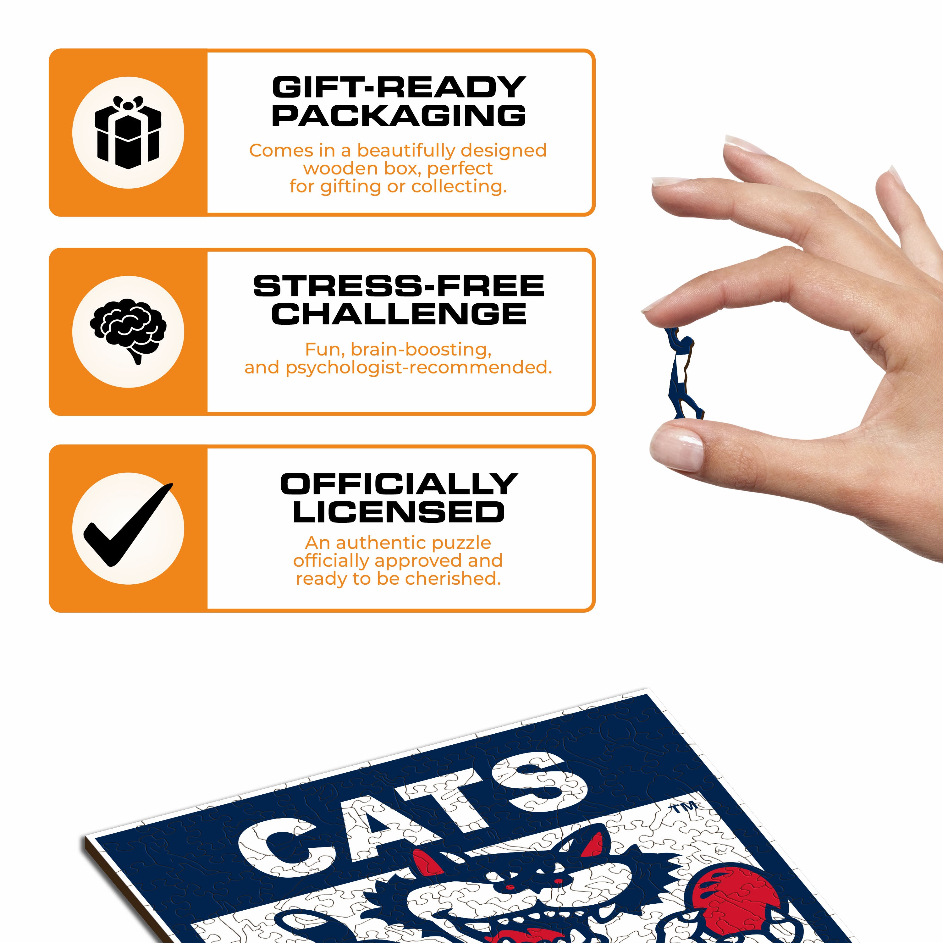 Geelong FC Retro Mascot - Wooden Puzzle