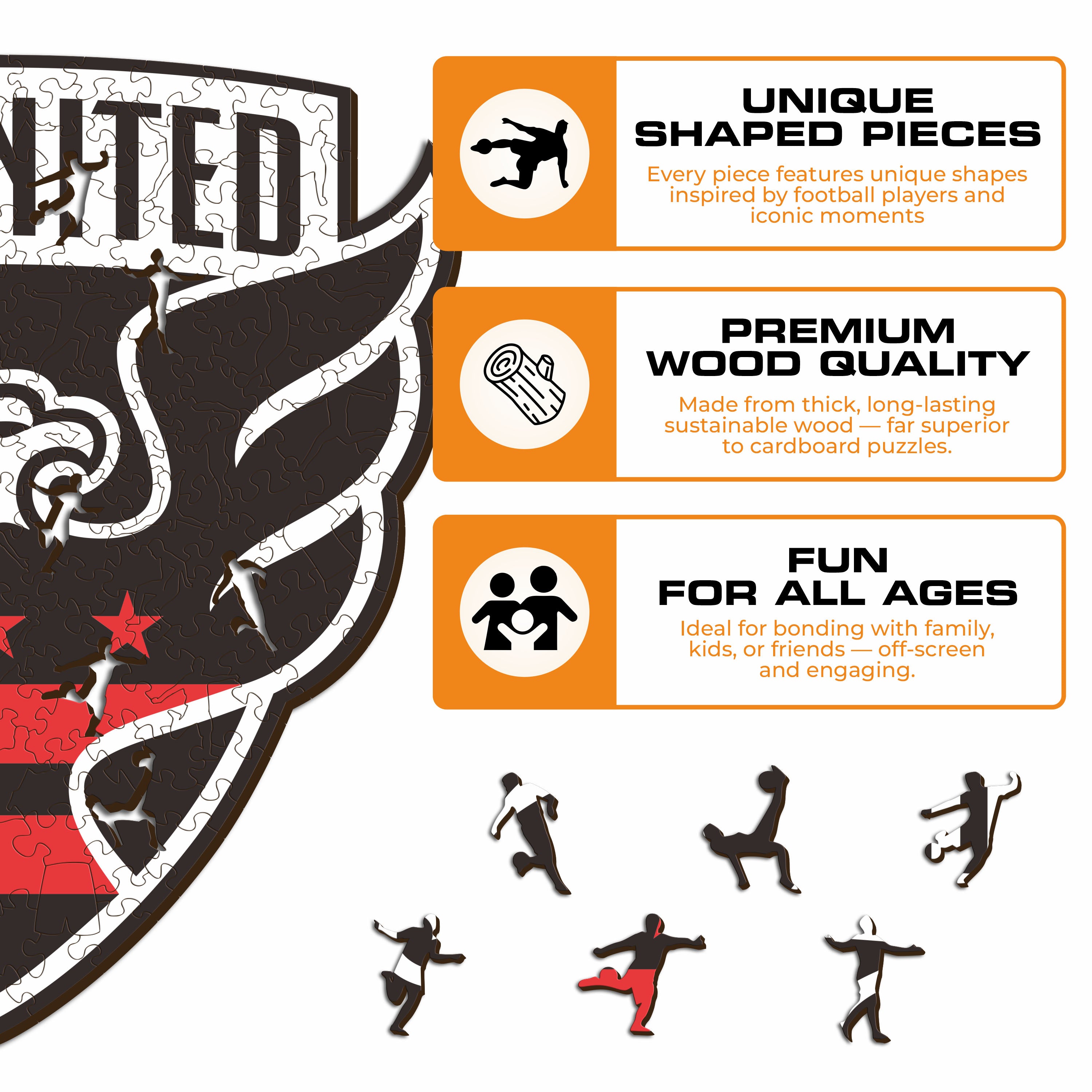 DC United® Logo - Wooden Puzzle