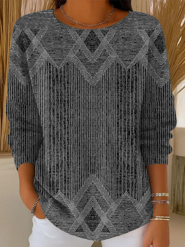 Casual Abstract Sweater