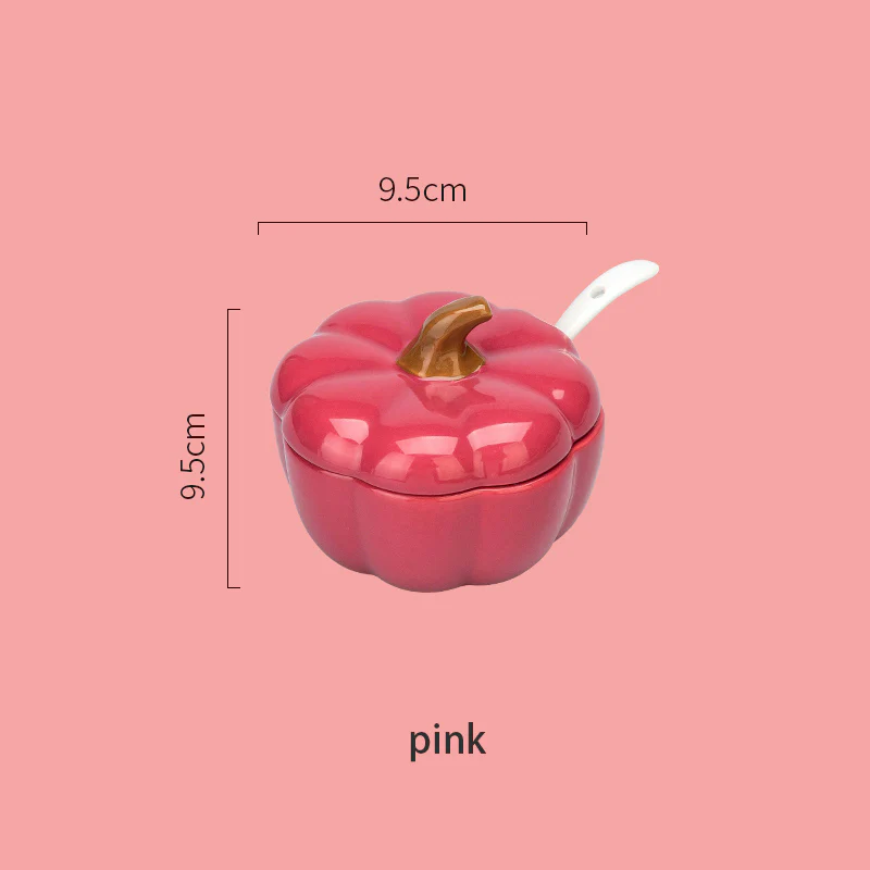 Ceramic Pumpkin Serving Jar