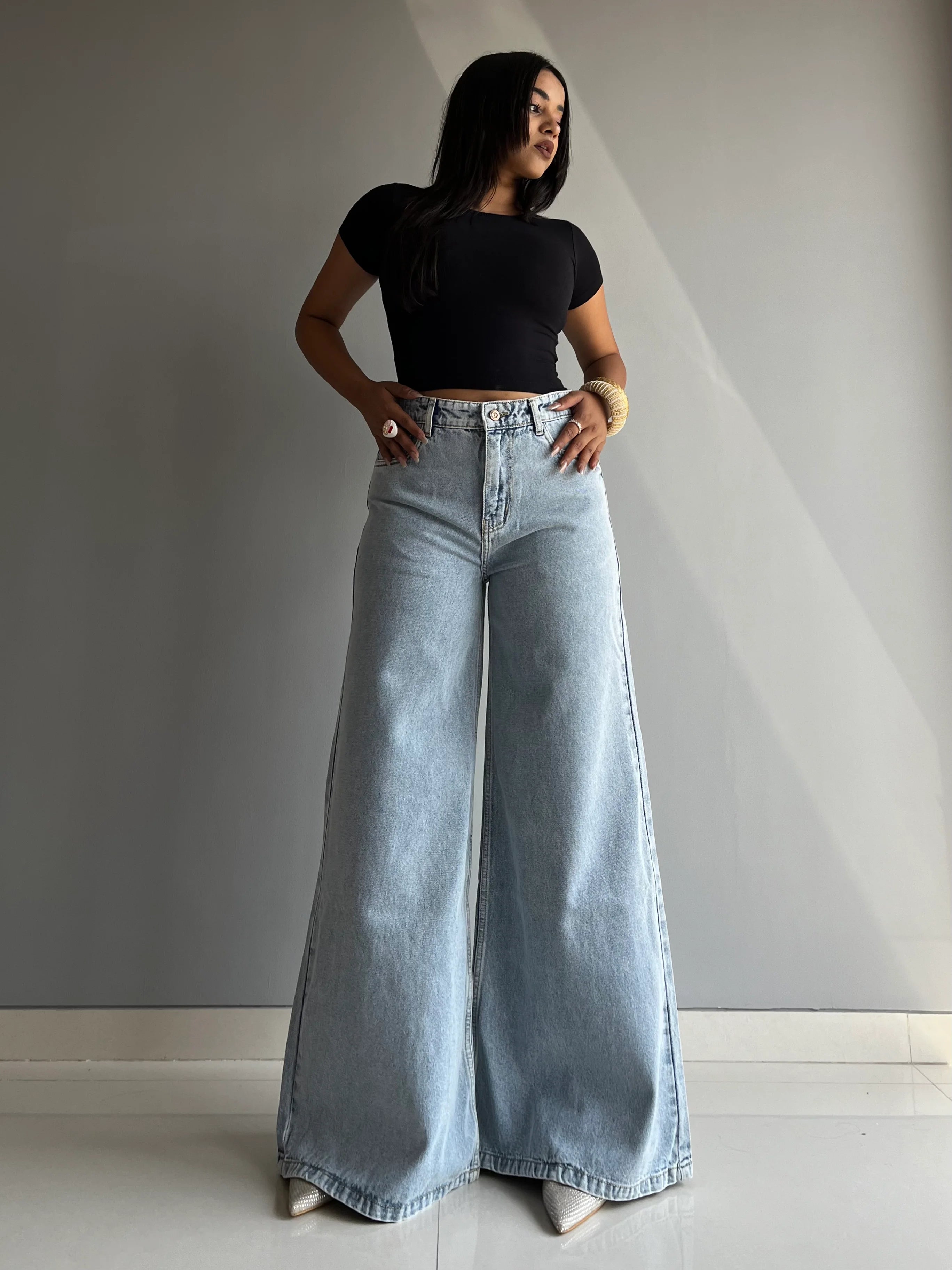 X Factor Extra Wide Leg Jeans