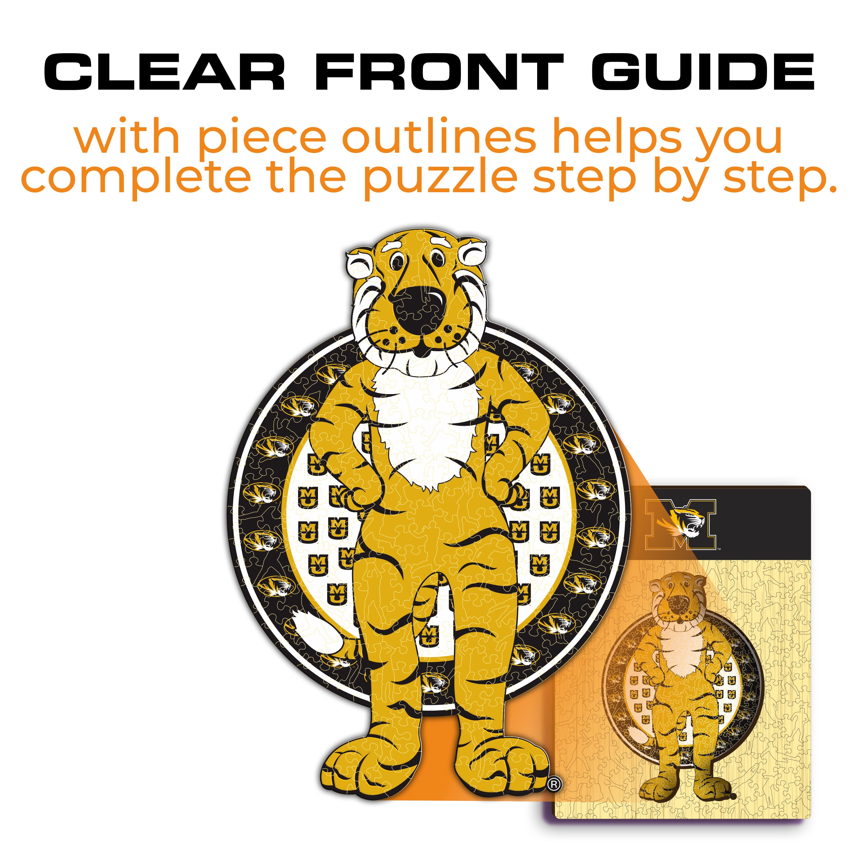 University of Missouri Mascot - Wooden Puzzle