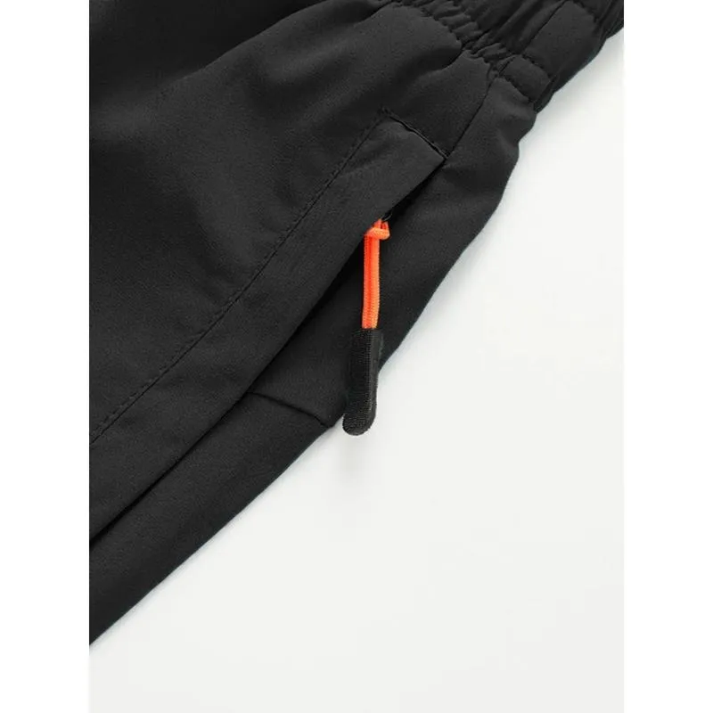 Men's Drawstring Zipper Pocket Shorts, Casual ElasticWaist Beach Shorts for Summer