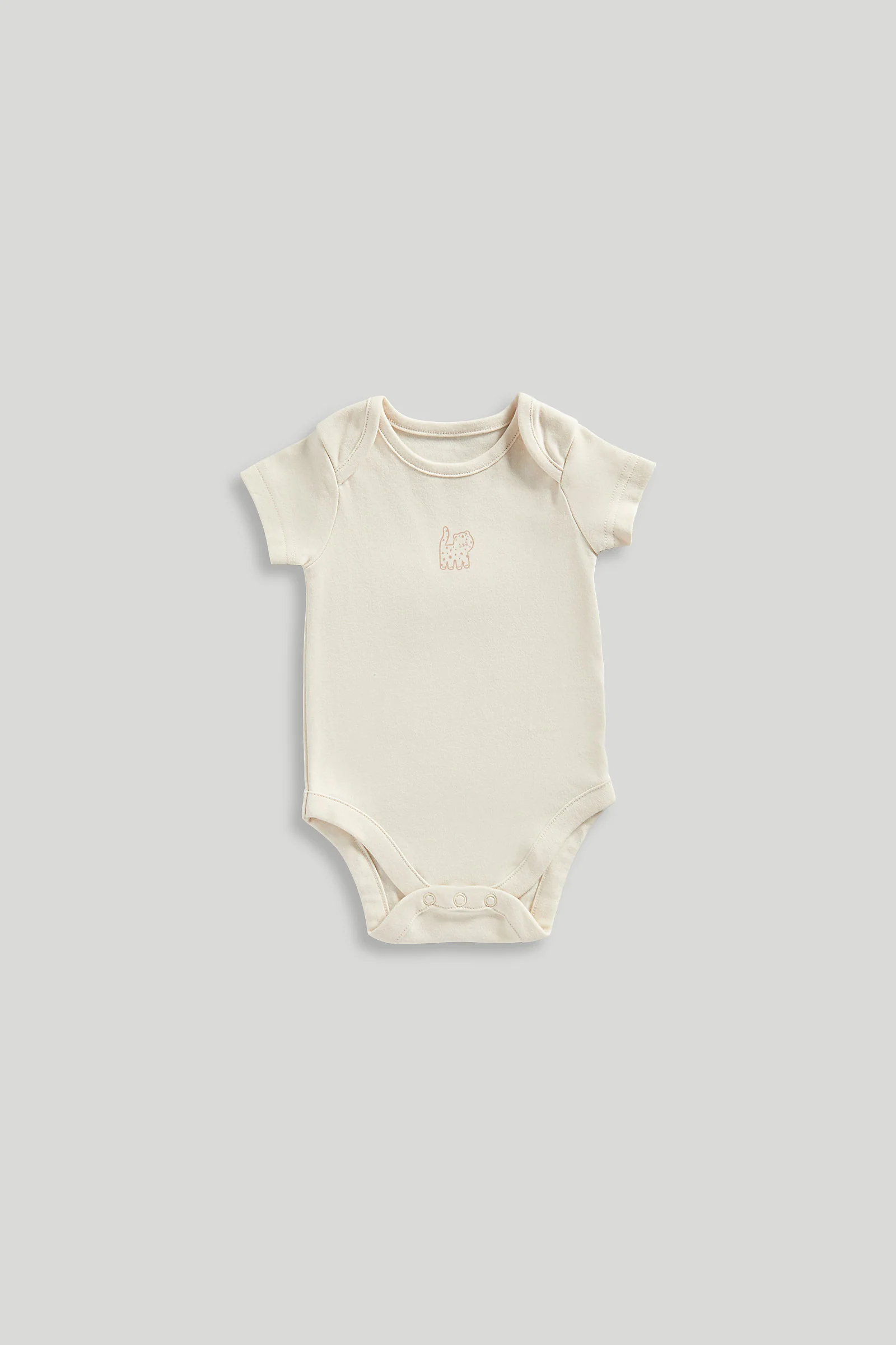 Big Cat Short-Sleeved Bodysuits - 5 Pack