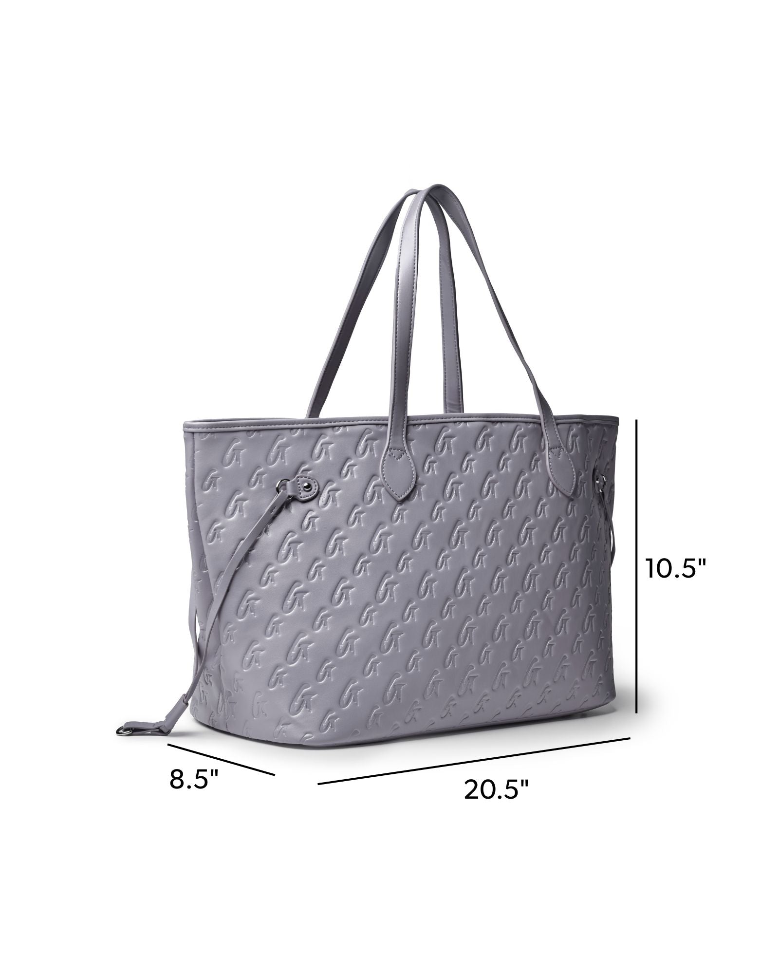MONOGRAM GLAM TOTE - GRAY