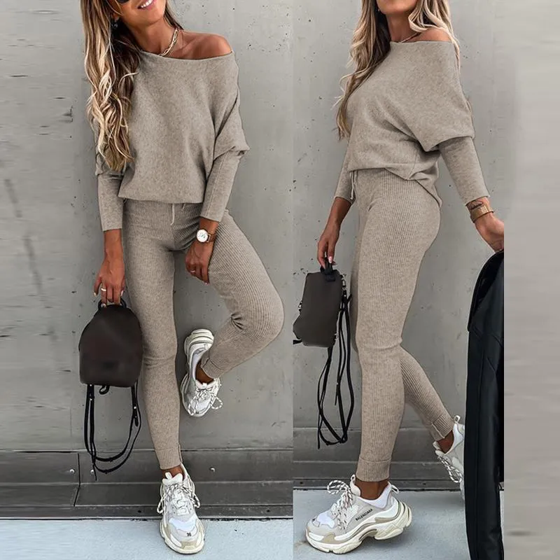 Women's 2 Piece Lounge Outfit Long Sleeve