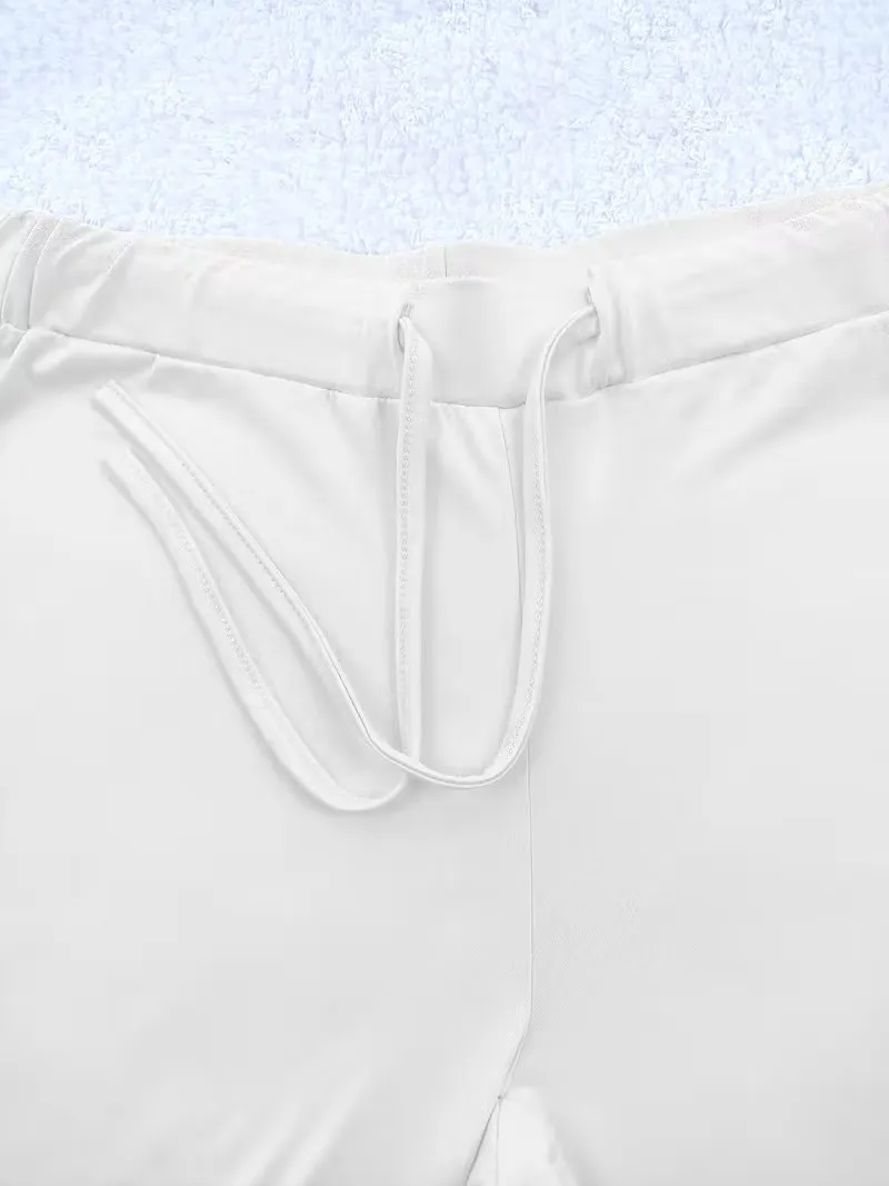 Women's Casual Fashion Long Pants, Unique Print, Drawstring Waist, Milk Silk Yoga Pants