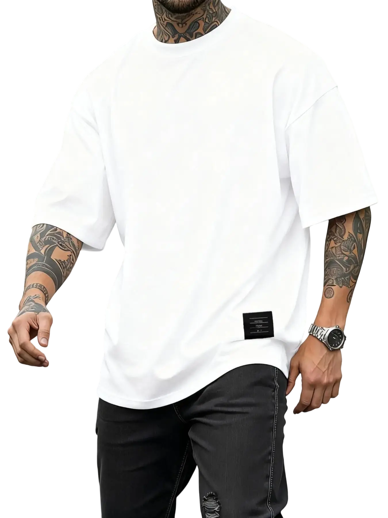Men's Plus Size Round Neck Short Sleeve Shirt, Ultra Comfortable Everyday Wear, Casual Streetwear Oversized Style, Perfect for Daily Use