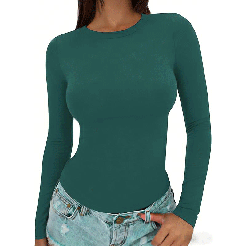 Women’s Slim-Fit Long Sleeve Thermal Base Layer Top