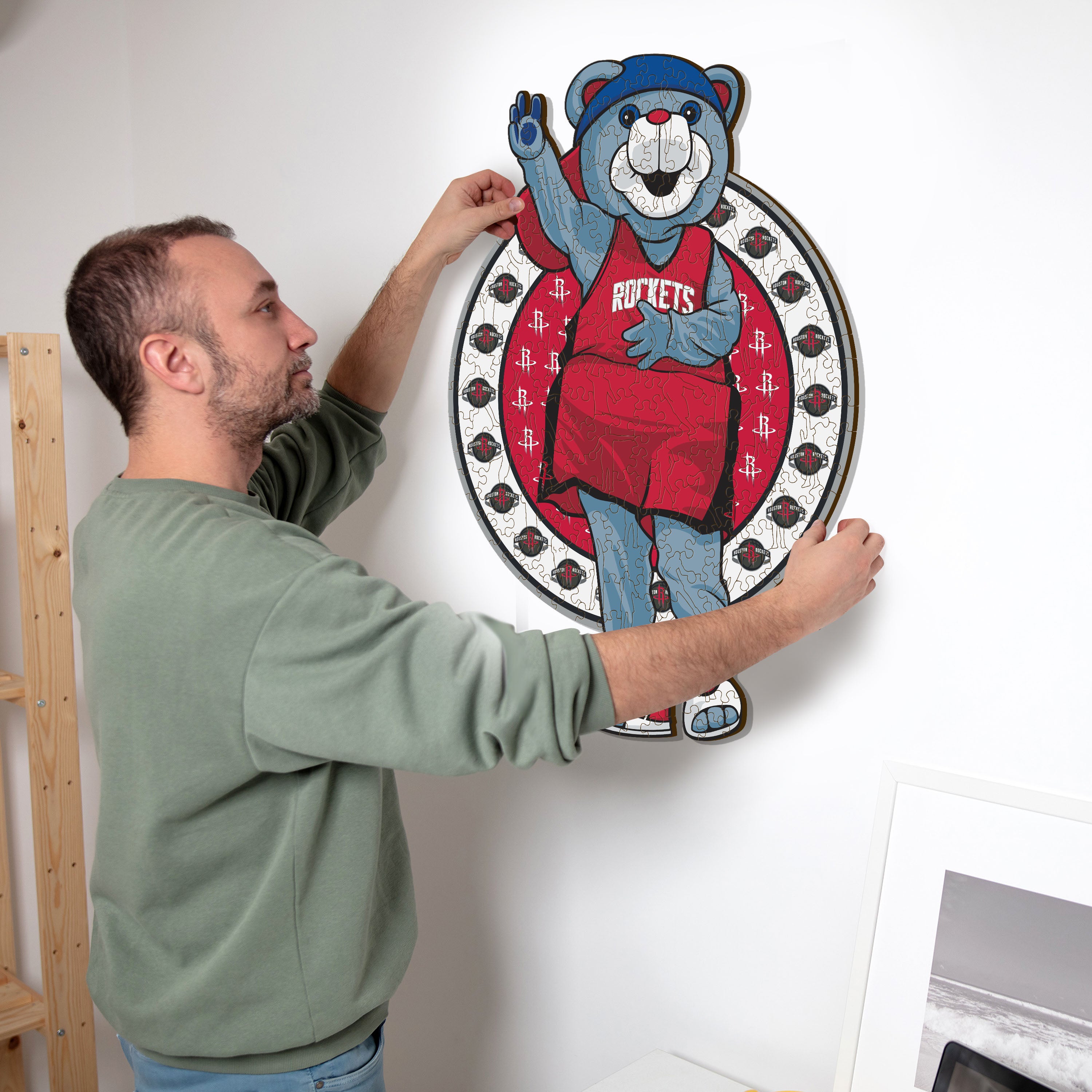 Houston Rockets™ Mascot - Wooden Puzzle