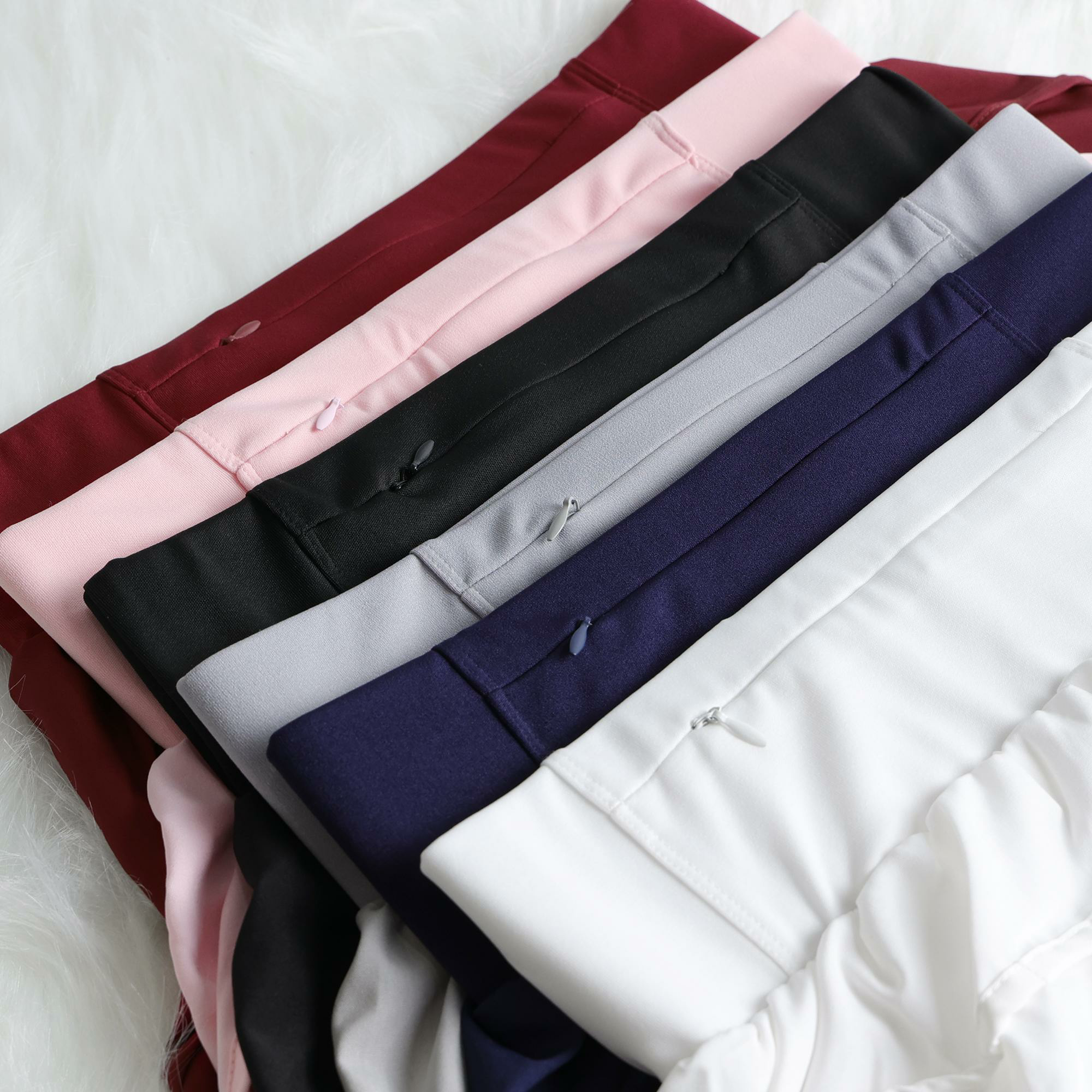 3pc Women's High-Waisted Athletic Shorts with Pockets