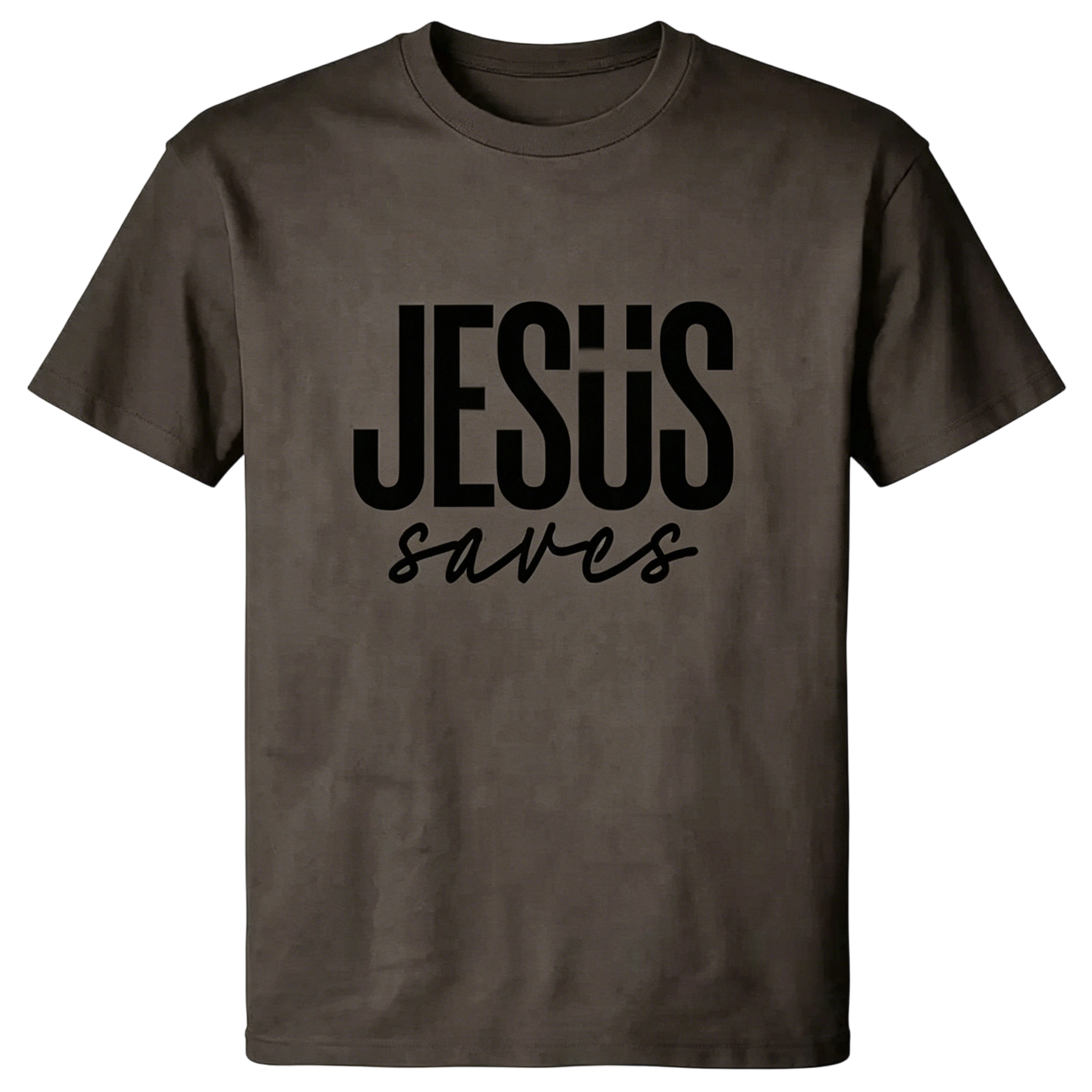 Men's JESUS saves Graphic T-shirt - Soft & Breathable Fabric, Durable Print, Everyday Comfort, Machine Washable, minimalist graphic casual wear