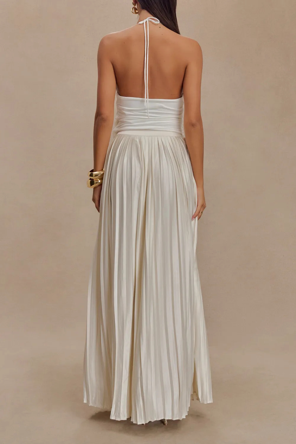 Plisse Wide Leg Pants