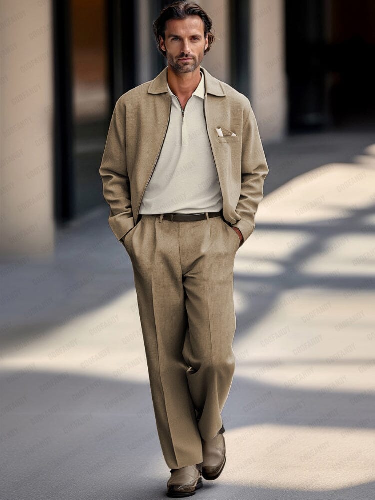 Luxury Elegant Jacket Pants Set