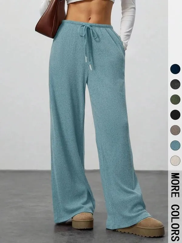 High Waist Comfortable Wide Leg Casual Pants