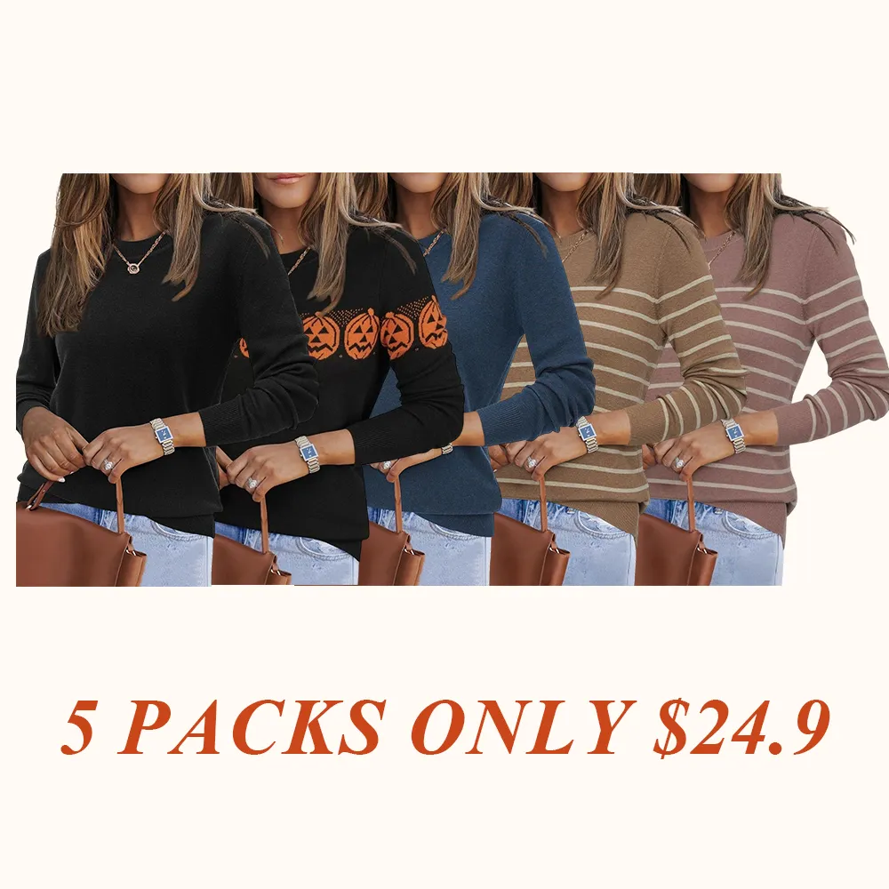 Women Fashion Wool Blend Sweater