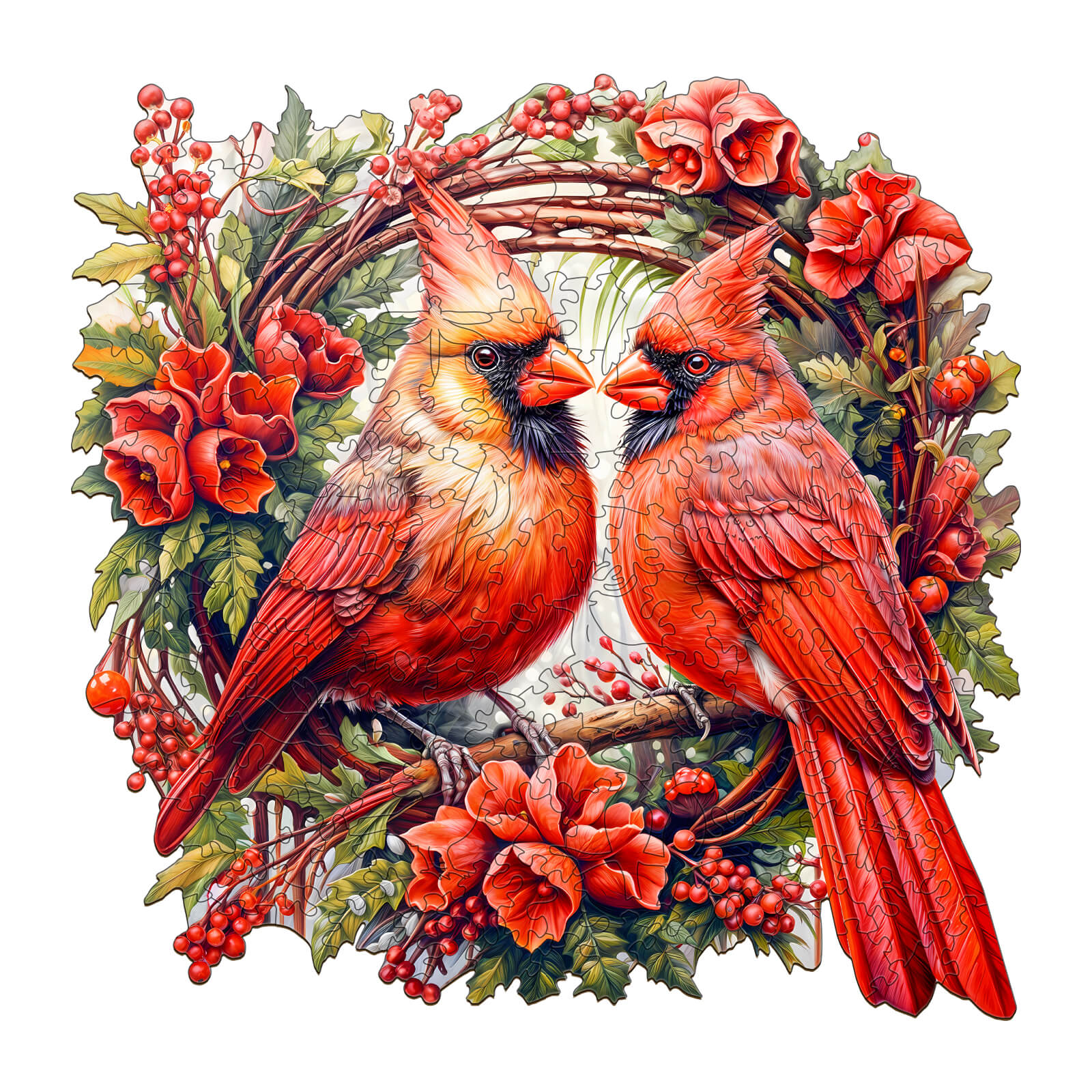 Cardinal Wooden Jigsaw Puzzle