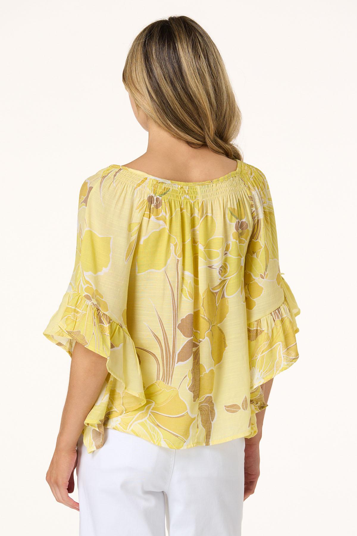 Sunny Crepe Floral Top