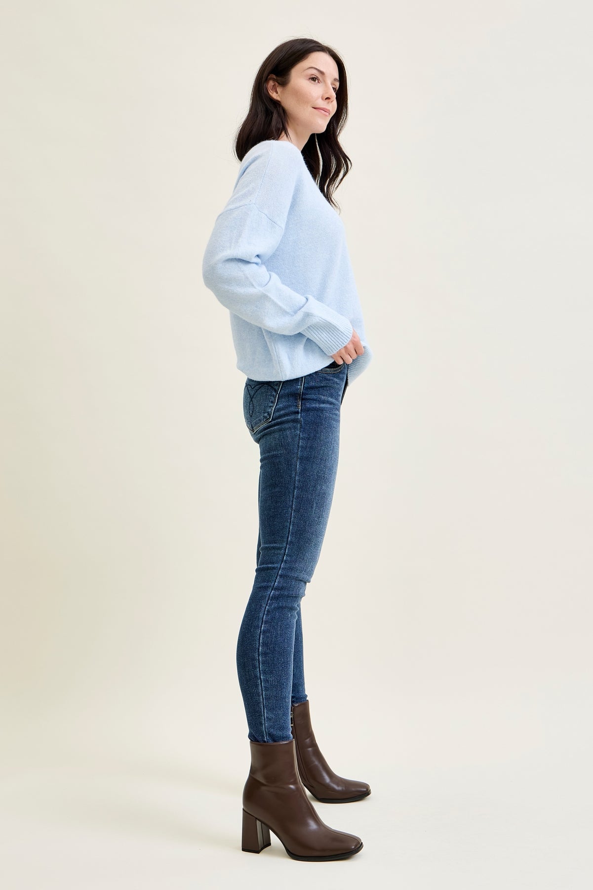 Jennifer Mid Rise ThermaDENIM Skinny Jeans
