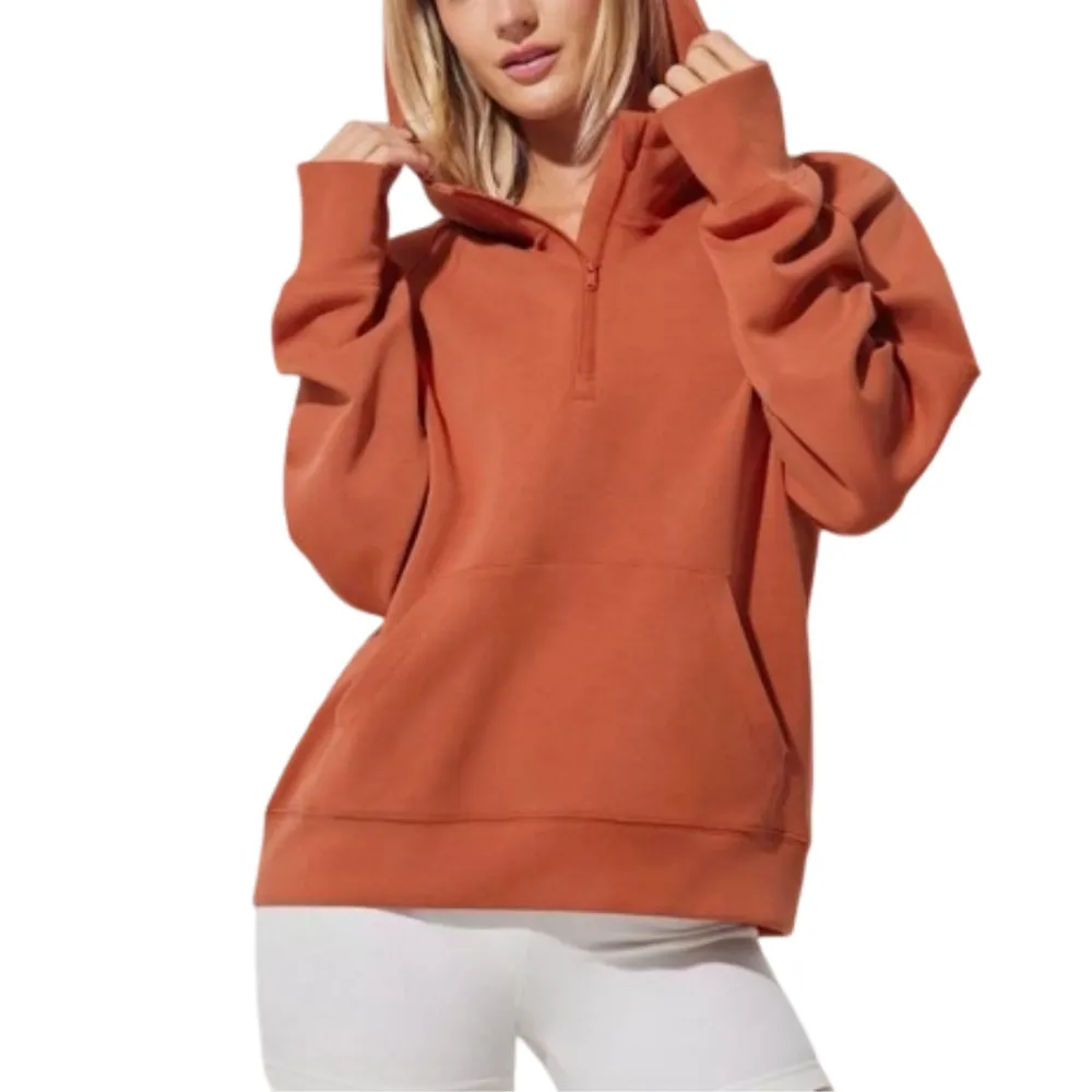 Oversized Half-Zip Hoodie