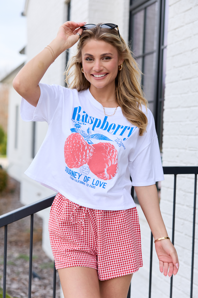 Fruitful Love Raspberry Boxy Graphic Tee