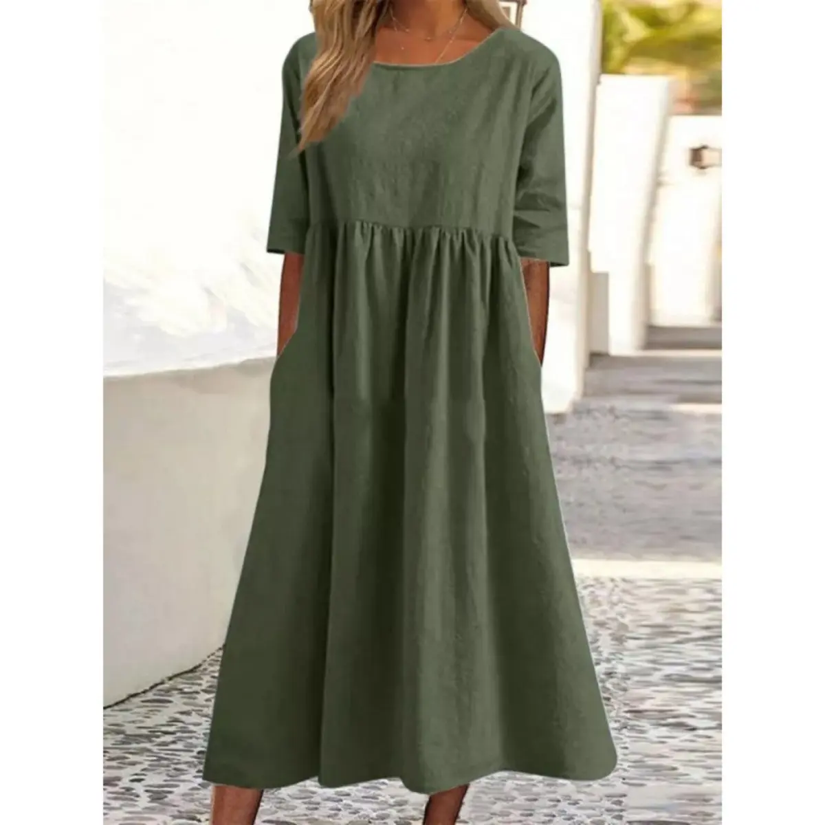 🔥9 Packs $27 - Women's Summer New Cotton and Linen Dress