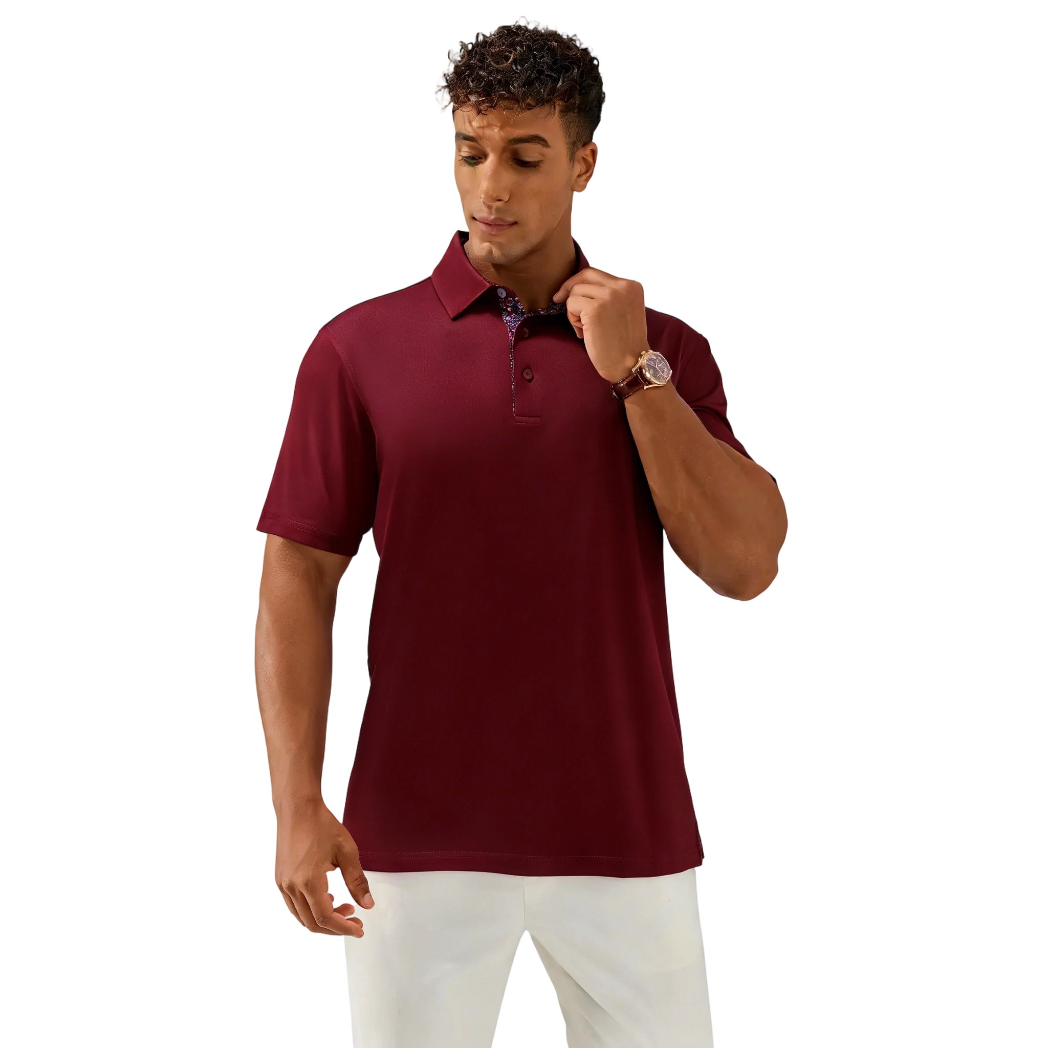 Men's Polo Shirts – Soft Breathable Cotton, Comfortable Short Sleeve Casual Fit, Classic Collared Polo Shirts for Work, Golf, Travel & Everyday Wear