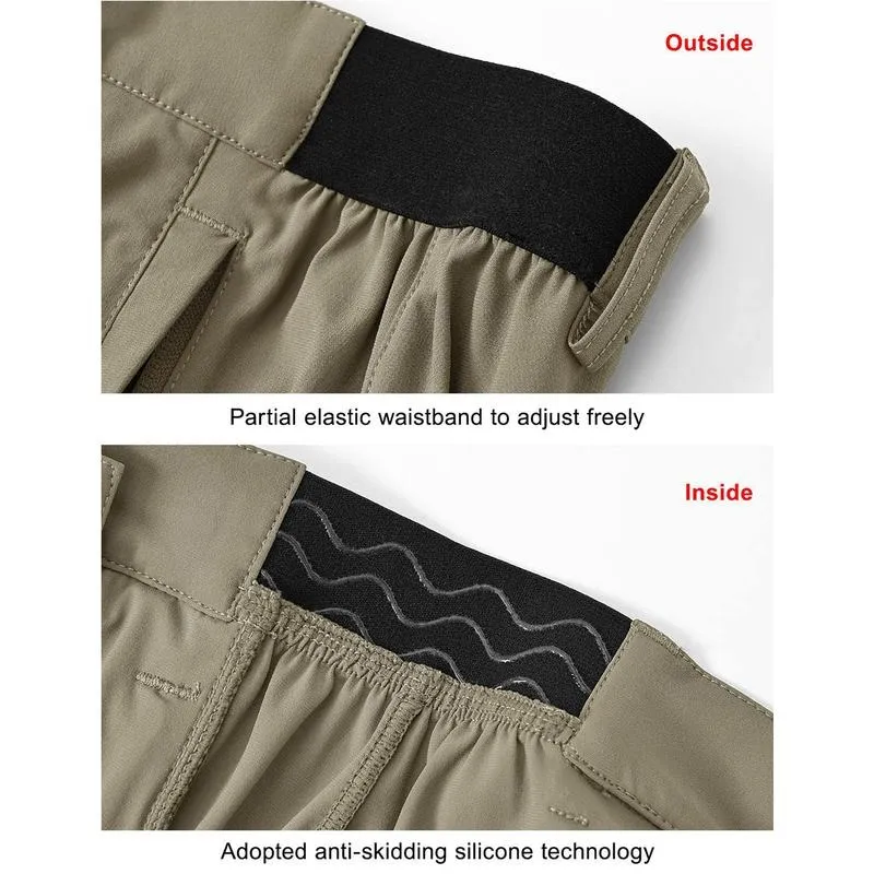 Men's Fashion 9'' Golf Work Shorts Stretch Waistband Quick-Dry Fit Hiking Casual Business Dress Athletic