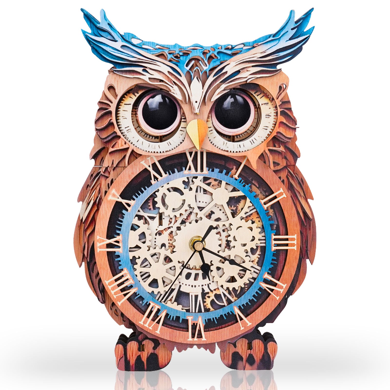 Owl – DIY Wooden Clock, 3D Puzzle Craft Kit