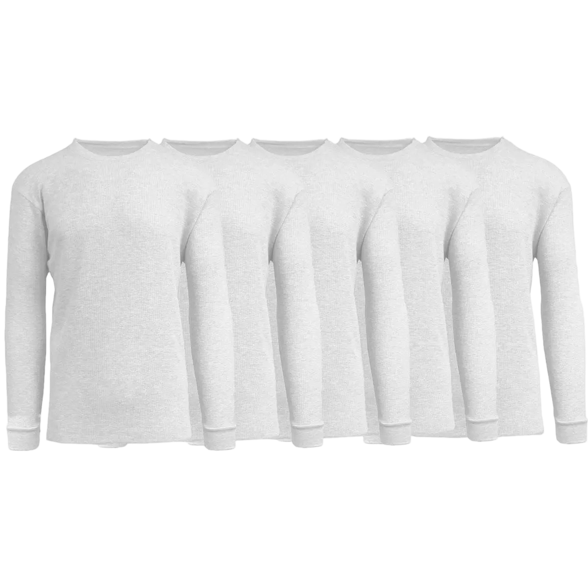 Men's Waffle-Knit Long Sleeve Crew Neck & Henley Thermal Shirts