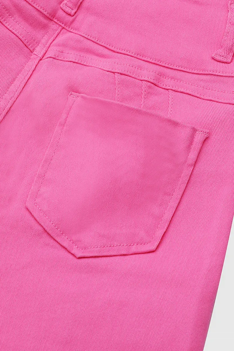 Solid Cut Out Waist Skinny High Waist Capri Jeans-($15 cash back for the first 50 people)