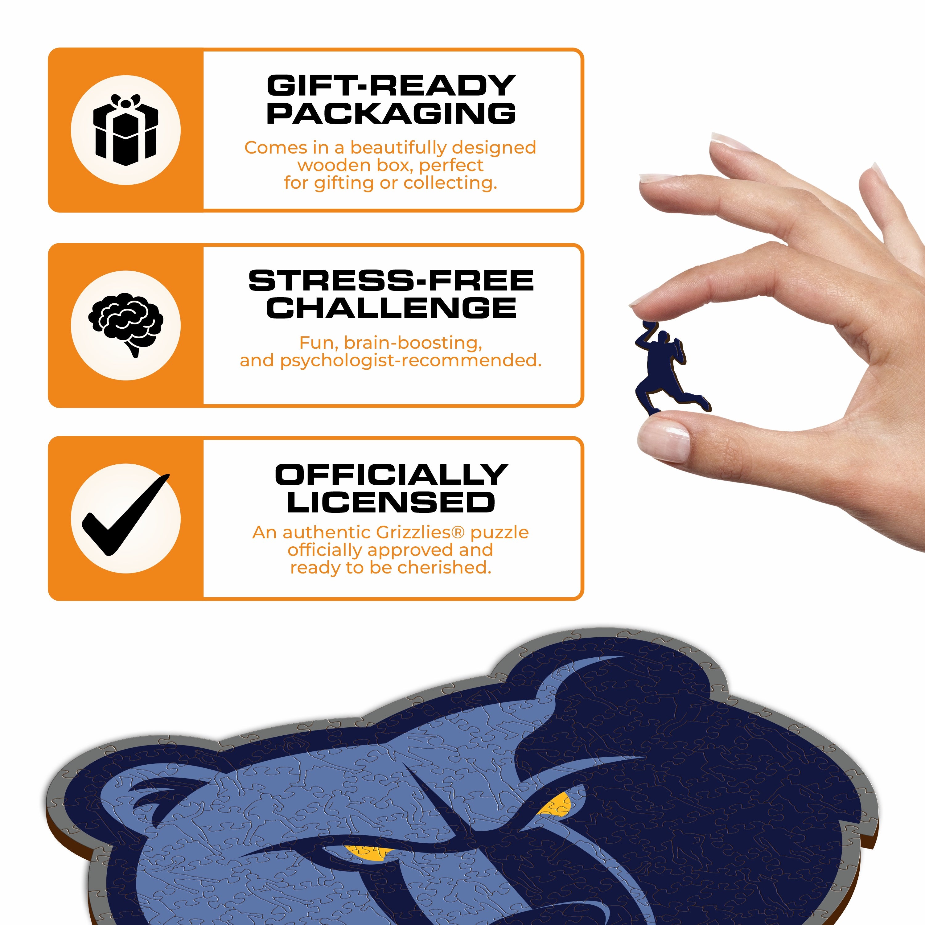 Memphis Grizzlies™ - Wooden Puzzle