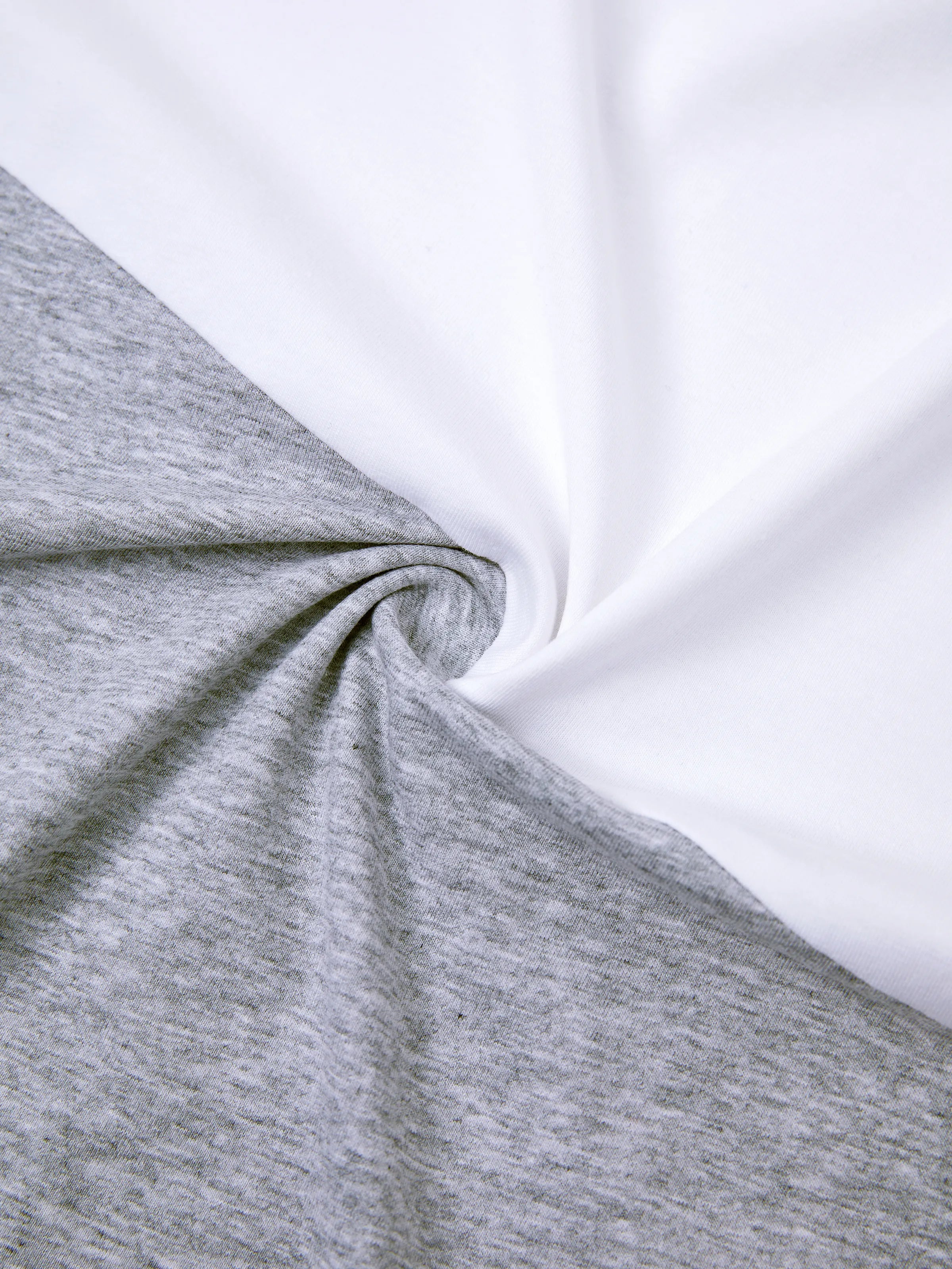 Family Matching Solid V Neck Flutter-sleeve Splicing Floral Print Dresses and Short-sleeve Colorblock T-shirts Sets Azure-