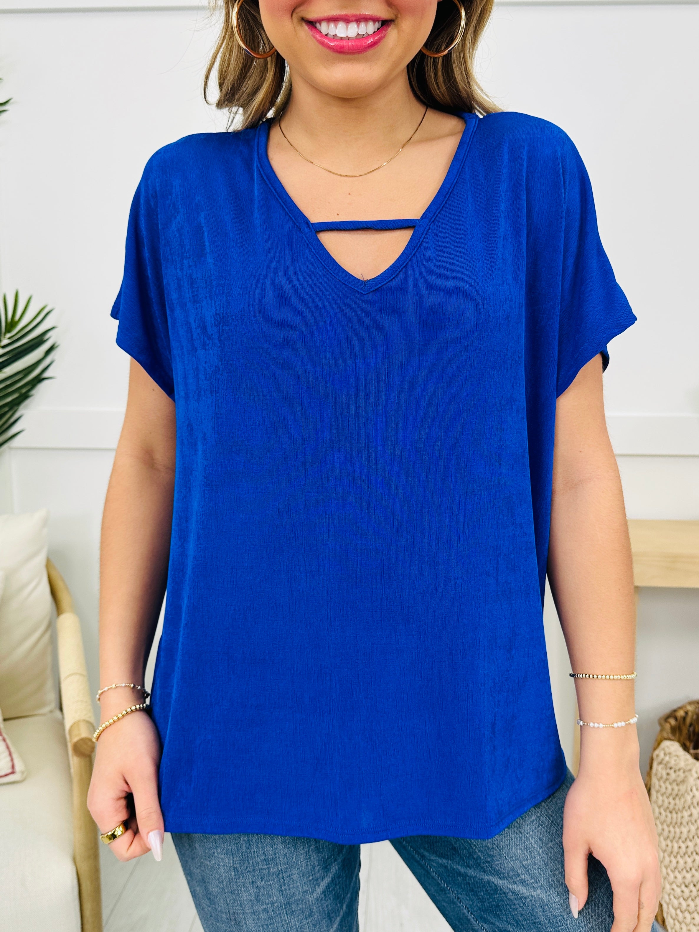 Cut To Perfection Top- Multiple Colors!
