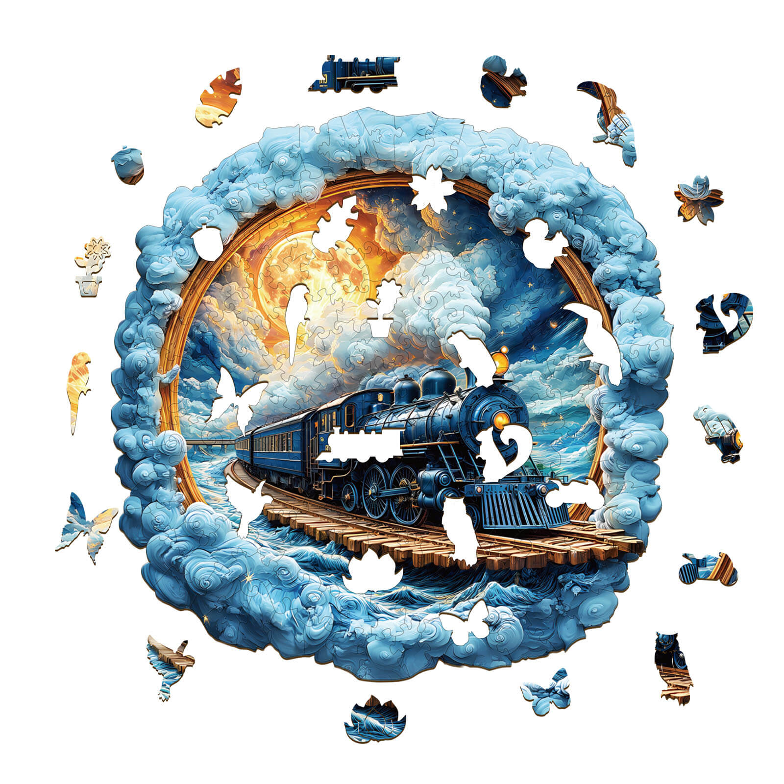 3D Moonlight Trajectory Wooden Jigsaw Puzzle