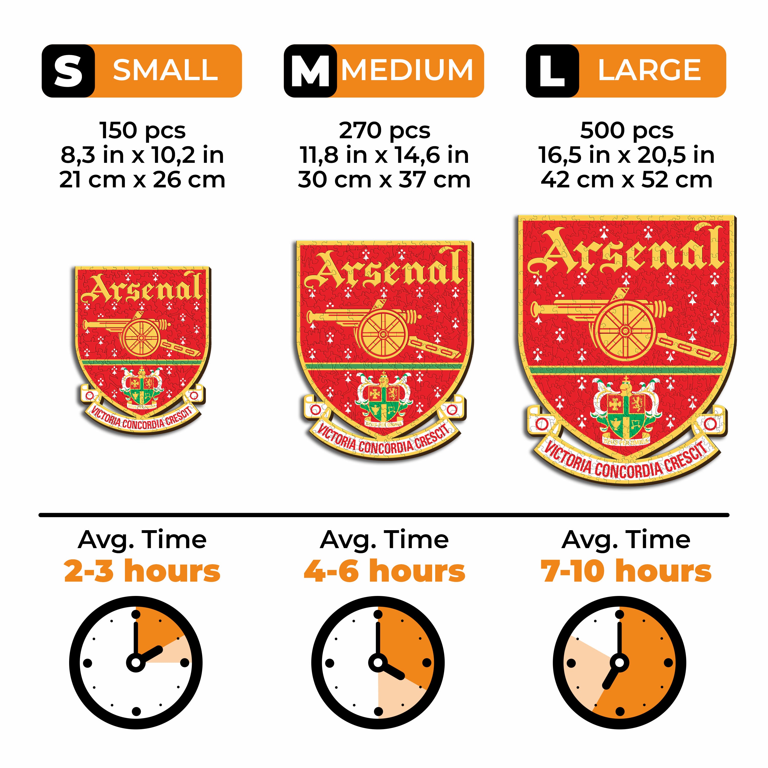 Arsenal FC® Retro Logo - Wooden Puzzle