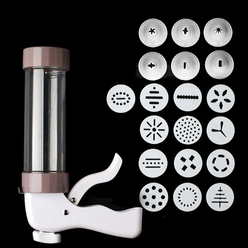 Cookie Extruder-13 Shapes & 6 Piping Tips