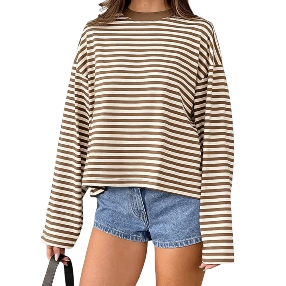 Ladies Fall Casual Striped Top