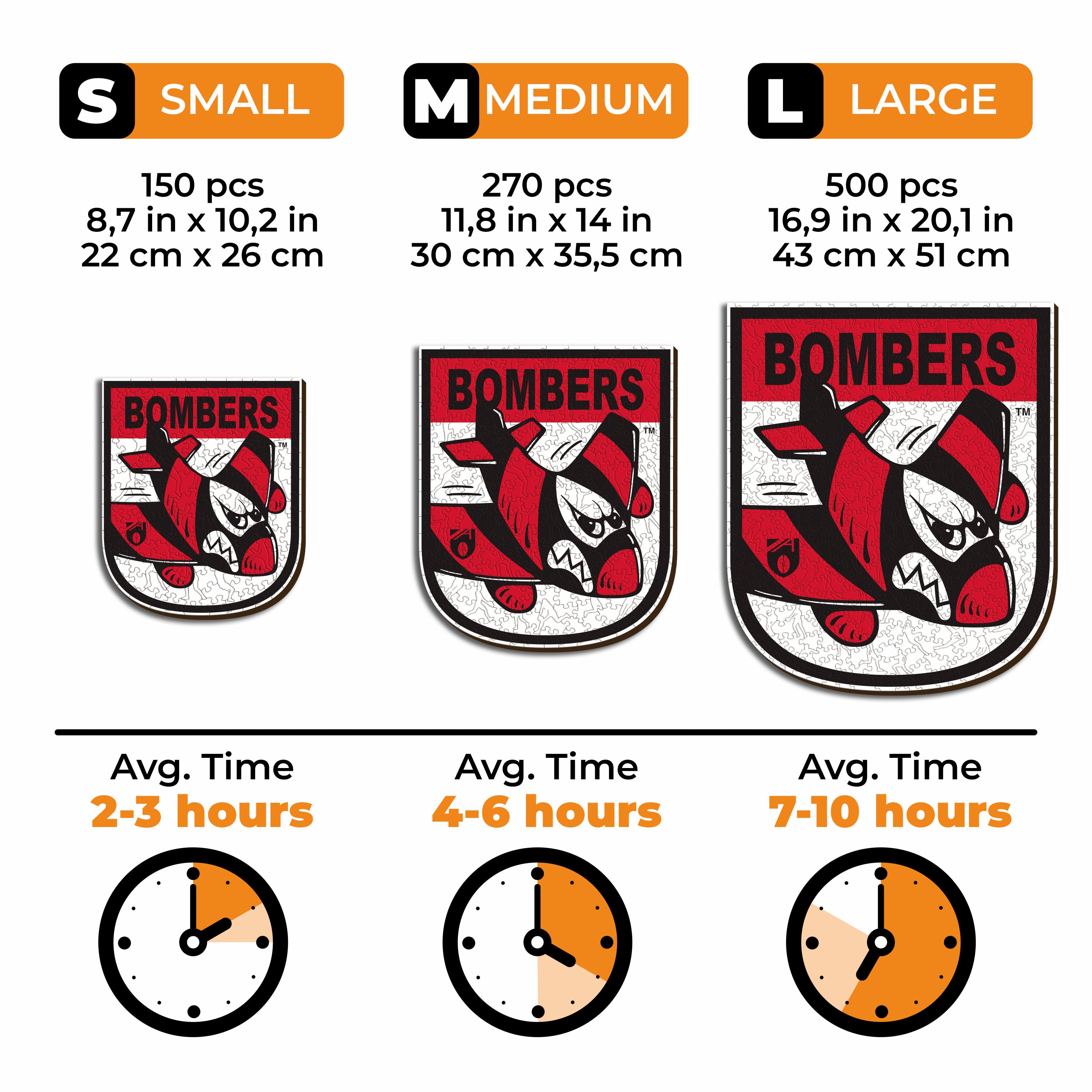 Essendon FC Retro Mascot - Wooden Puzzle