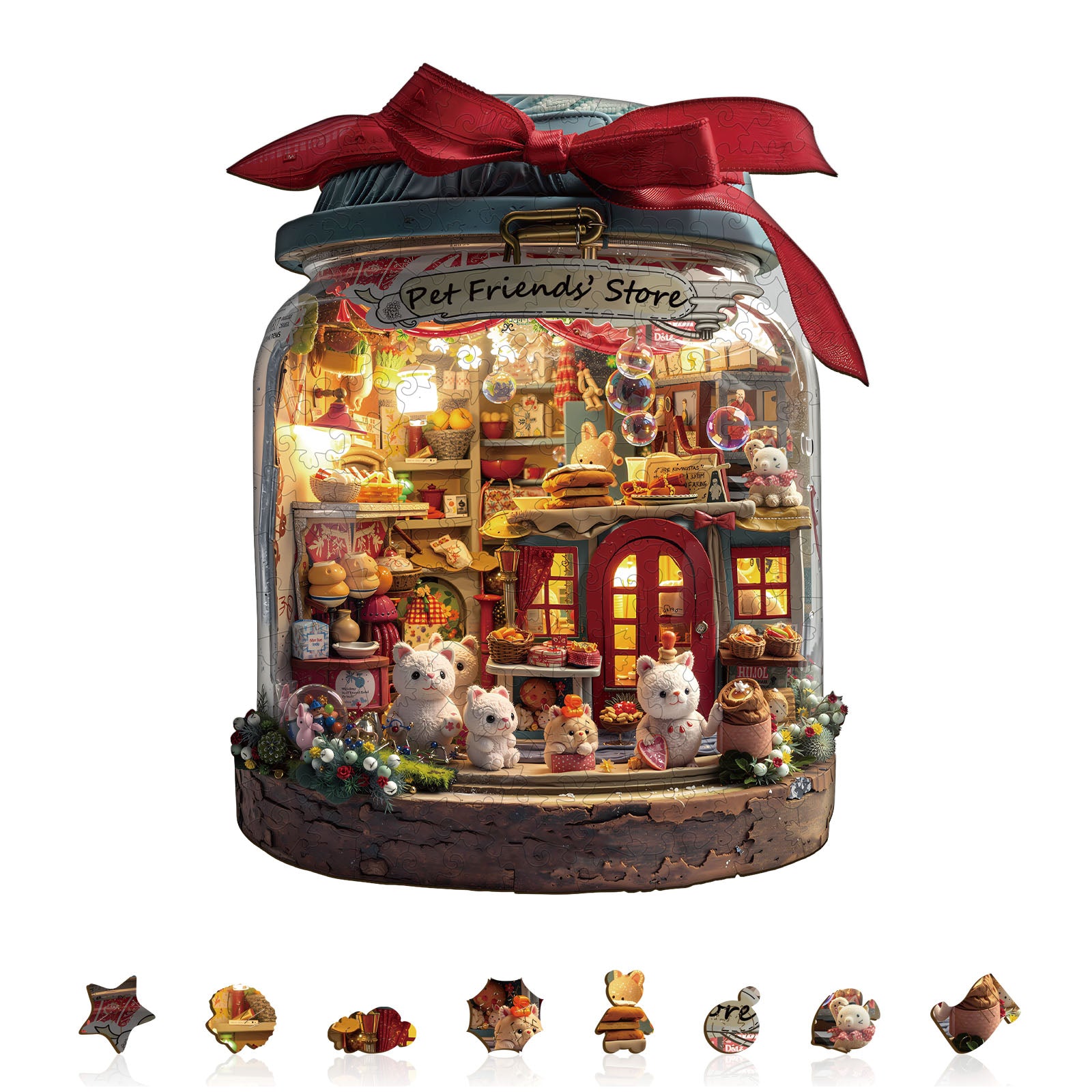 Pet Friends’ Store Wooden Jigsaw Puzzle