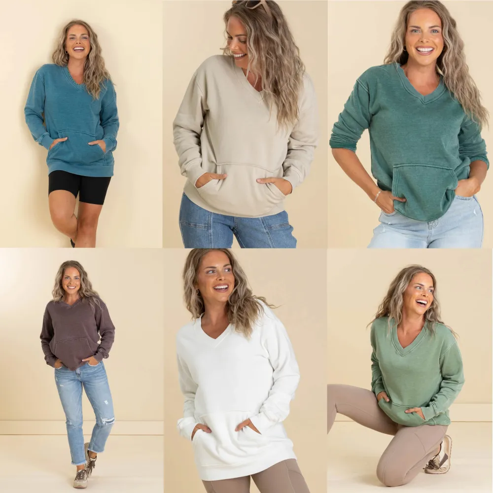 Cozy Campfire V-Neck Sweatshirt