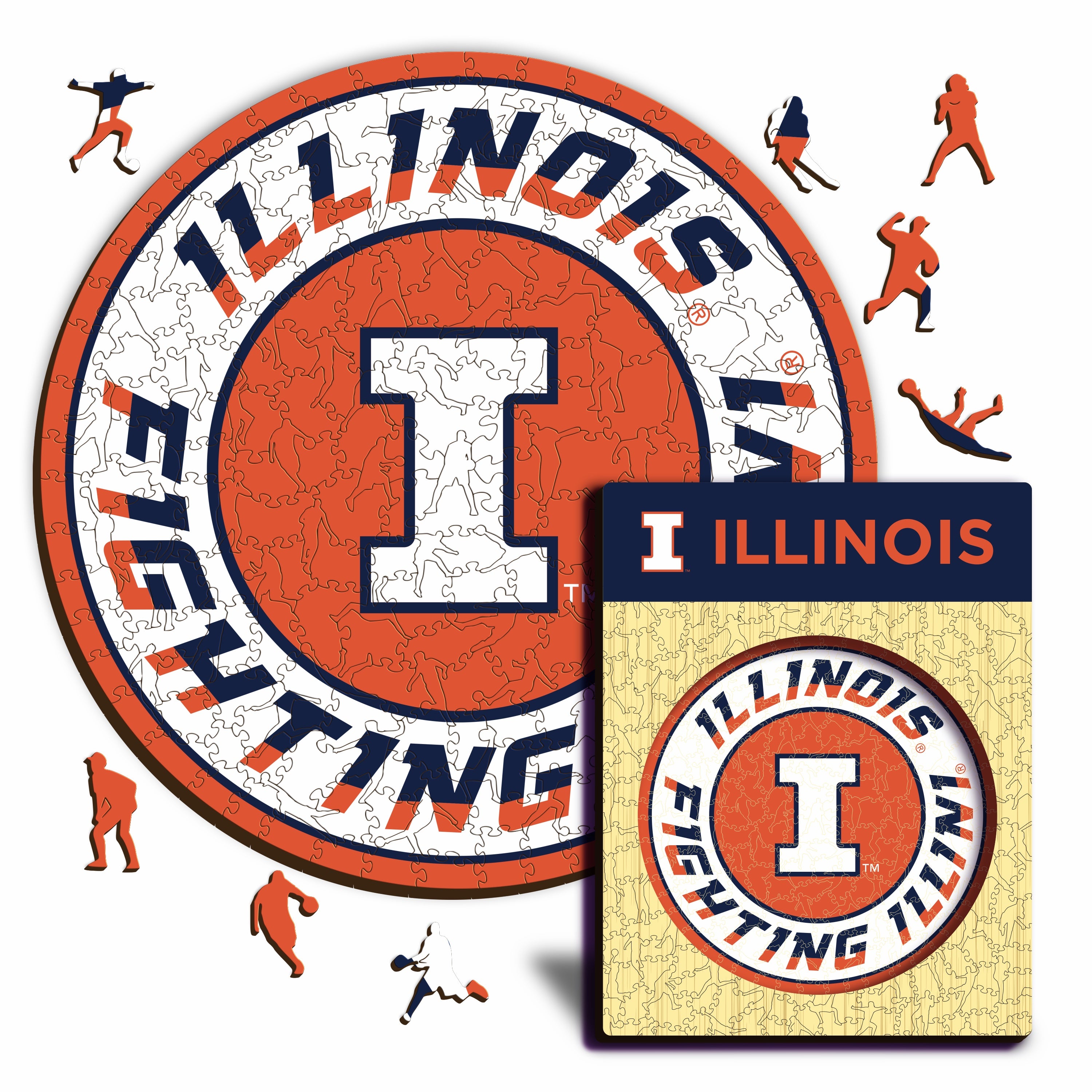 University of Illinois - Wooden Puzzle