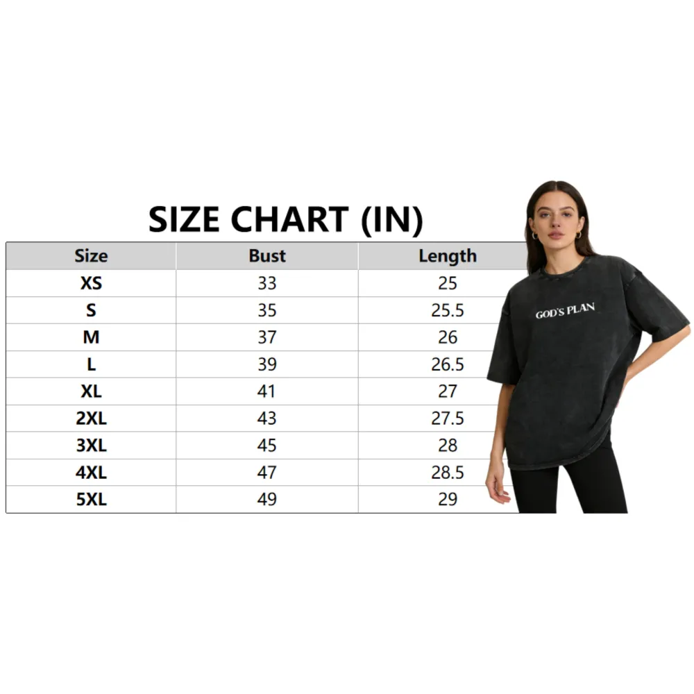 Women's God's Plan Washed Vintage Tee