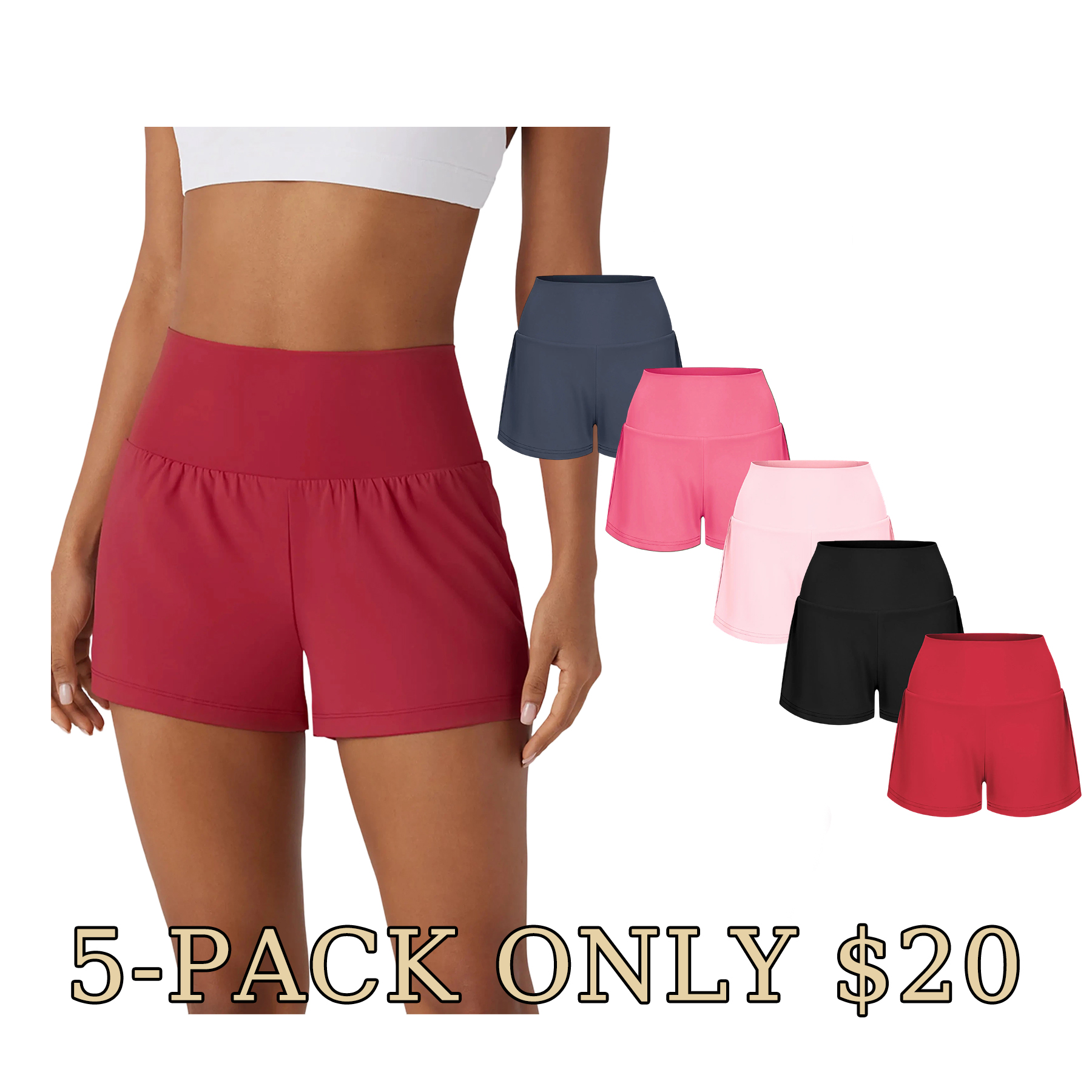 High-Waisted Pocket Yoga Shorts