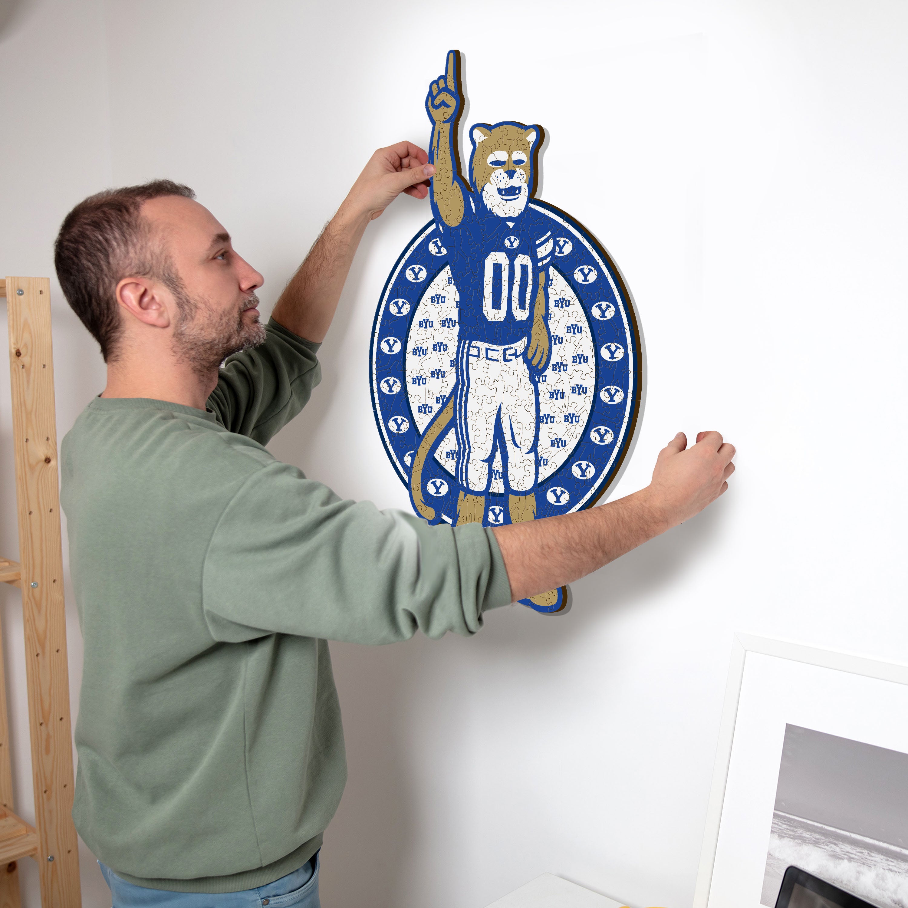 Brigham Young University Mascot - Wooden Puzzle