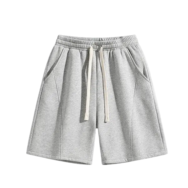 Men's Solid-Color  Cotton Pocket Shorts — Lightweight and Breathable