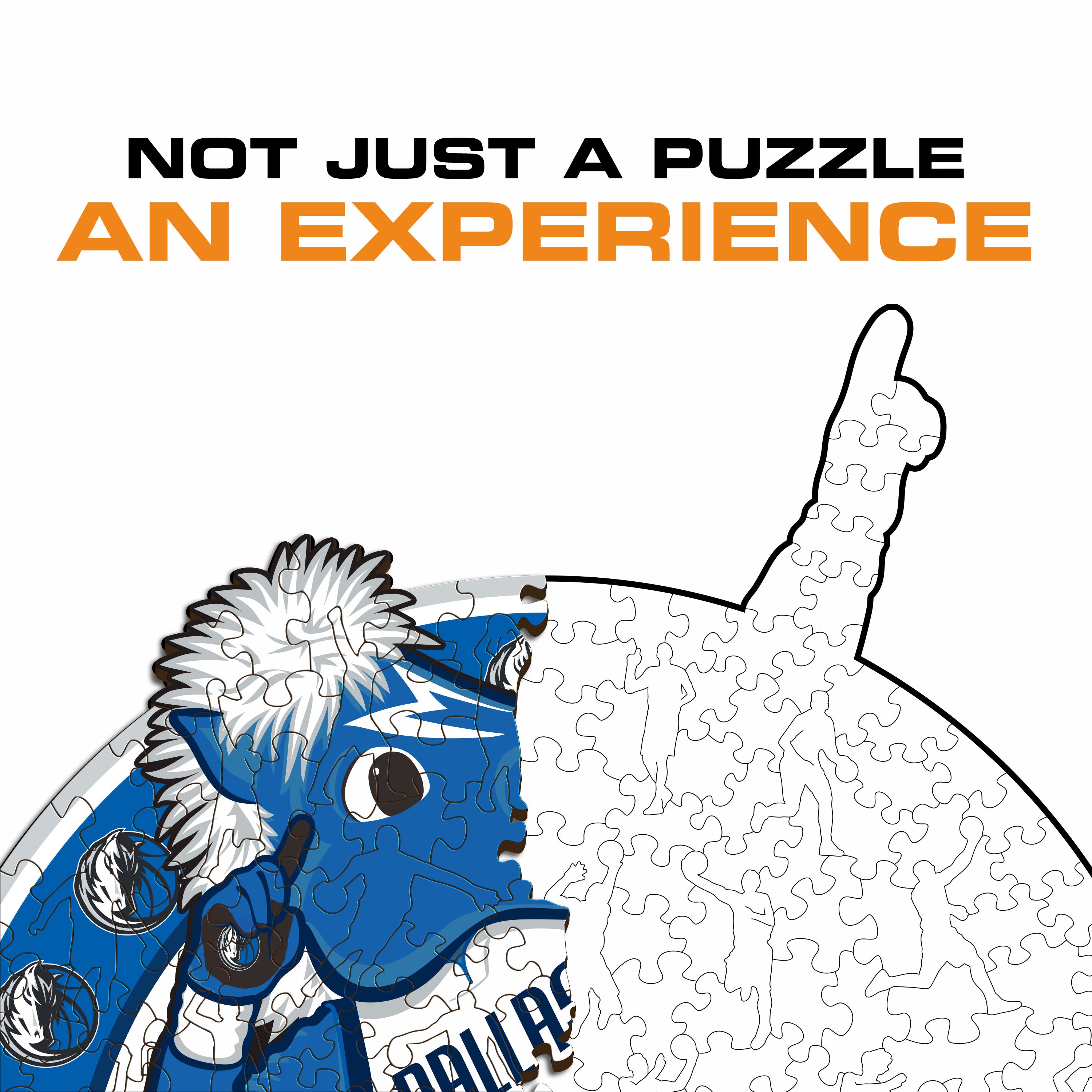 Dallas Mavericks™ Mascot - Wooden Puzzle