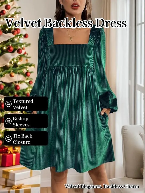 Christmas Dress for Women, Elegant Fitted Design