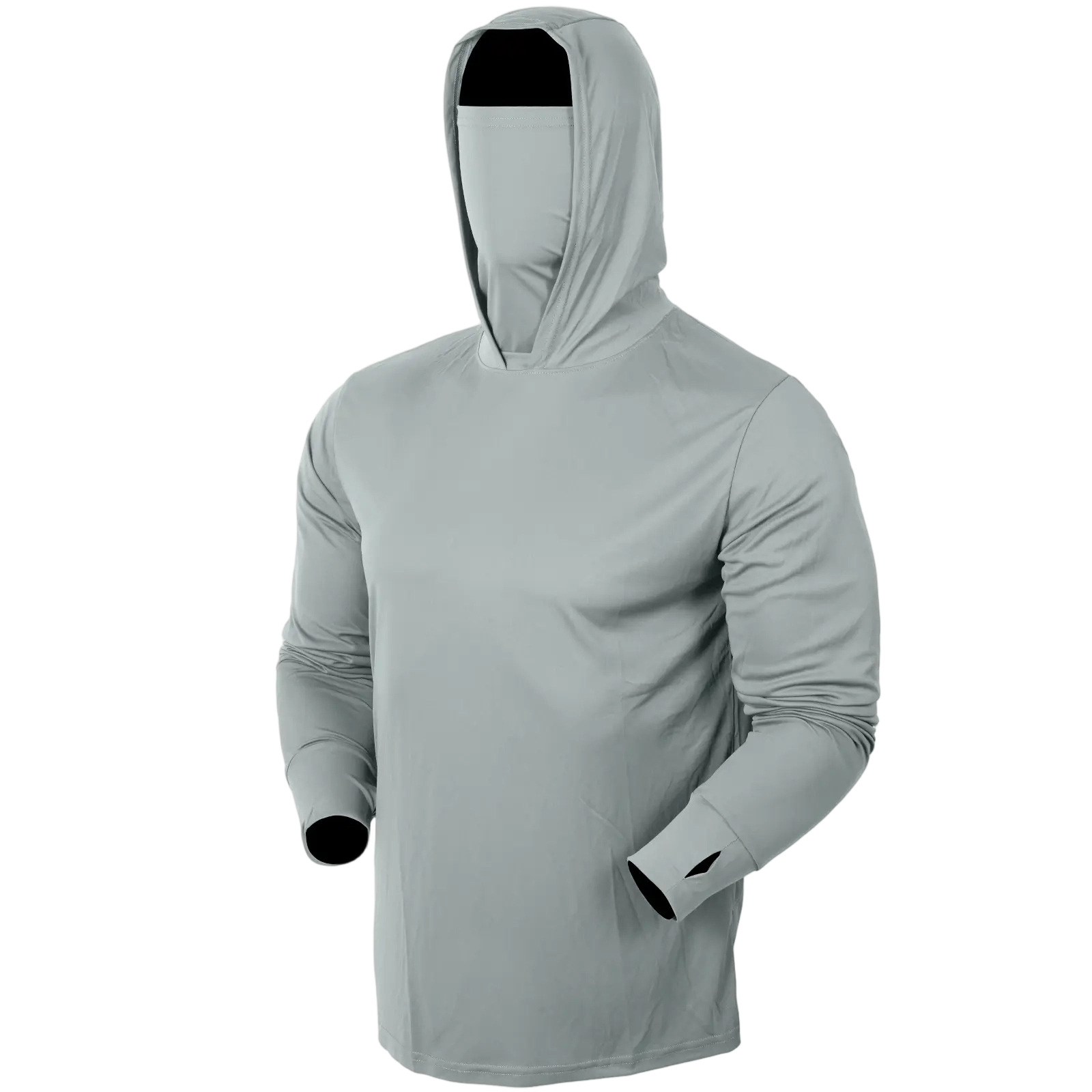 Men’s UPF 50+ Hooded Sun Protection Shirt with Face Mask & Neck Gaiter