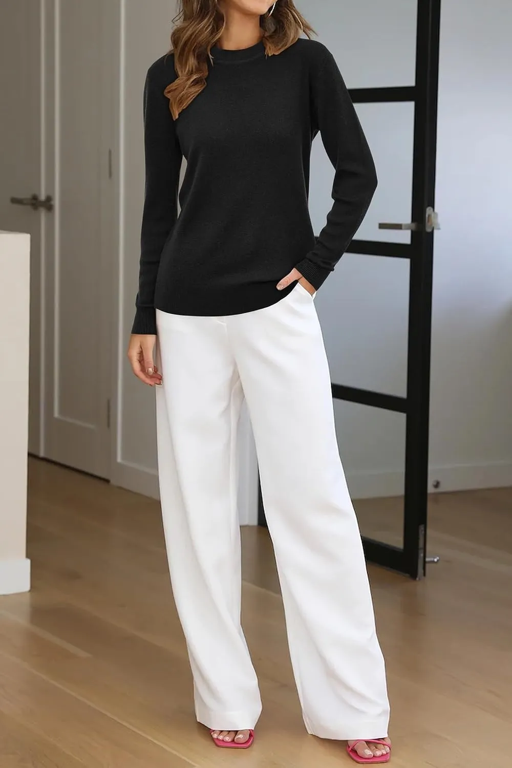 Women Fashion Wool Blend Sweater